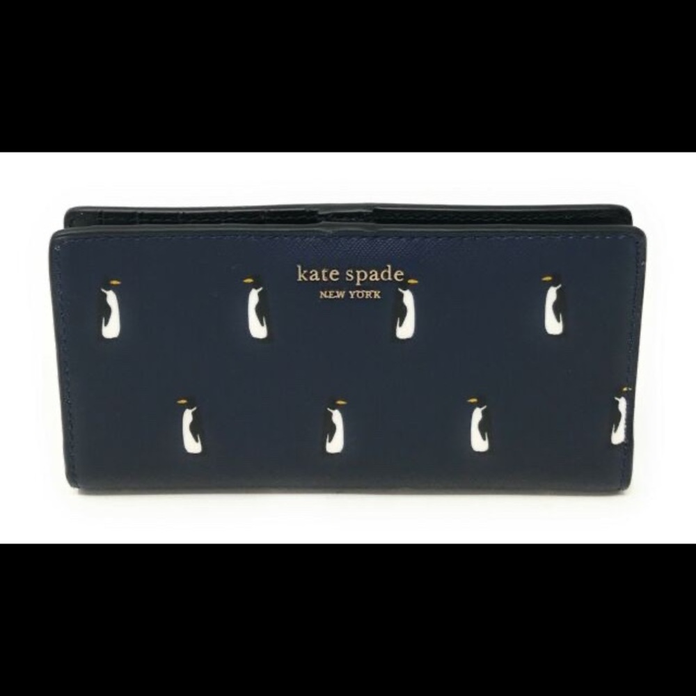 Cameron Penguin slim bifold Kate Spade wallet
